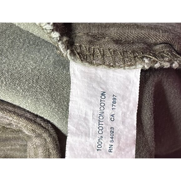 Gap Factory Womens Green Khaki Cotton Capri Pants Size 2 - Picture 4 of 5